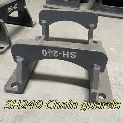 Q235 Excavadora de rocas Guardas de pista Enlace SH240 16cm 25cm Accesorios de excavadora