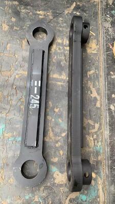 Sany SY245 excavadora reforzada y reforzada barra de conexión de cubo, barra de conexión tipo H de acero aliado forjado, accesorio especial antifractura