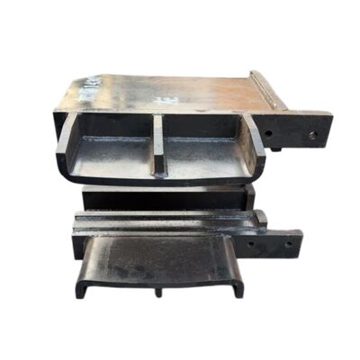 Yugo del vacío / tenedor delantero para Kato HD1430 Partes del tren de excavadora,Compatible con Kato HD1430 Tren de excavadora tenedor delantero, soporte de mandíbula, componentes del tren de excavadora que incluyen cuatro ruedas y una vía