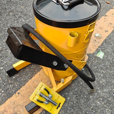 Bomba de grasa de cubo de 6L operada por pedal, bomba de grasa de pedal de alta presión para lubricación de maquinaria de excavadoras