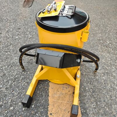 Bomba de grasa de cubo de 6L operada por pedal, bomba de grasa de pedal de alta presión para lubricación de maquinaria de excavadoras