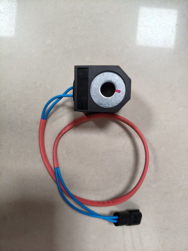 Bobina y válvula solenoide para excavadora Conjunto de válvula solenoide de bloqueo de seguridad piloto con bobina de cobre puro de 12 V y 24 V Adecuado para uso con excavadoras DH